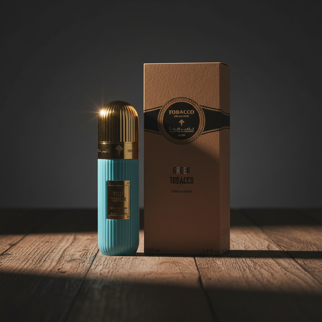 Greek Tobacco Extrait de Parfum - Box and Packaging Shot