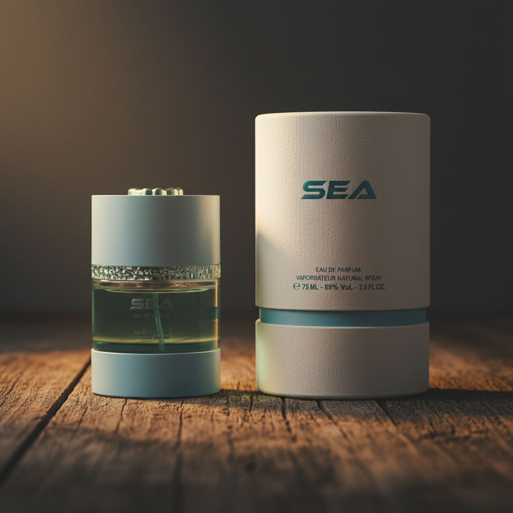 Al Majed Oud Sea EDP 75ml with cylindrical box packaging