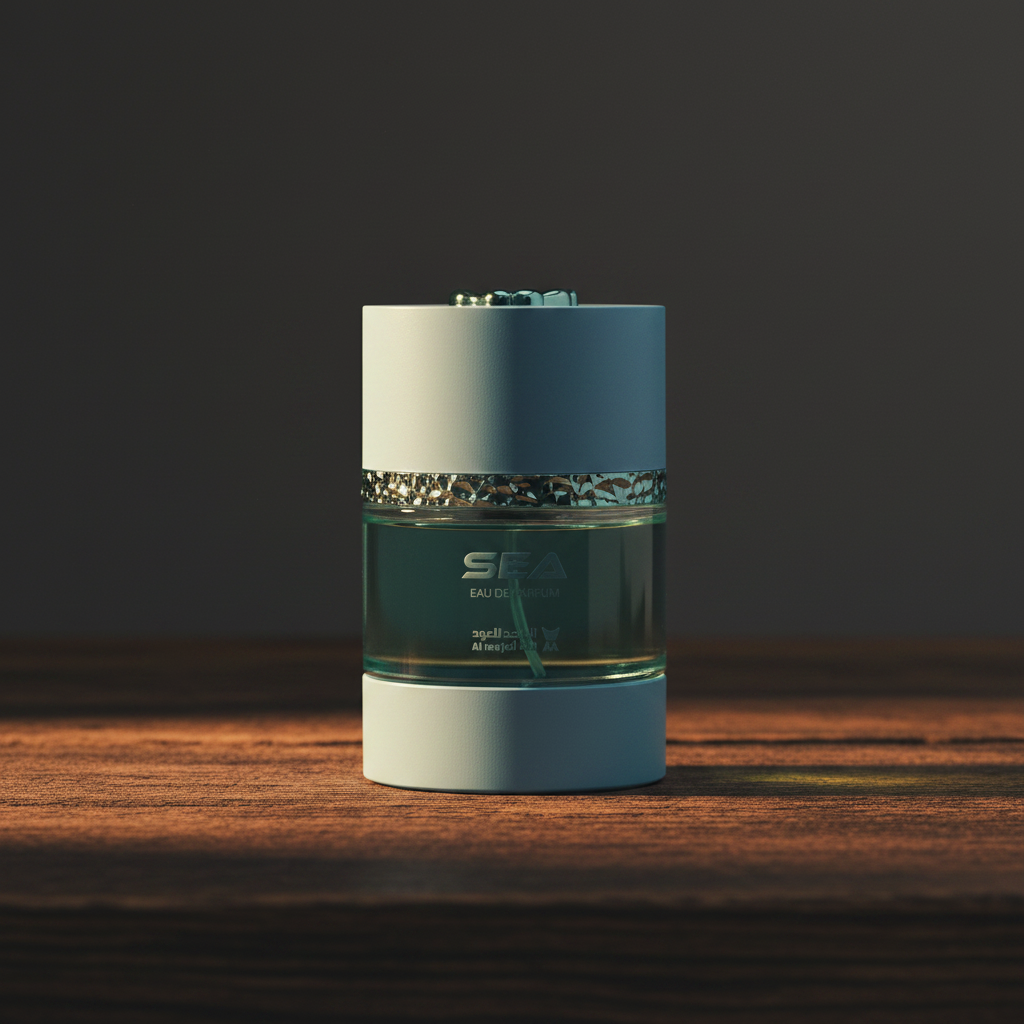 Al Majed Oud Sea EDP 75ml — Hero Front shot on dark wood surface