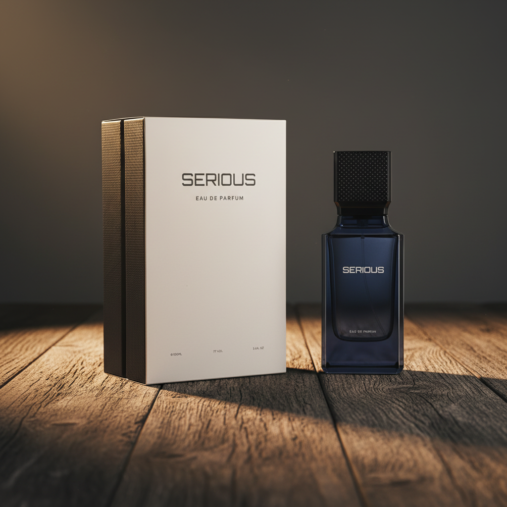 Serious Eau de Parfum — Bottle with box packaging