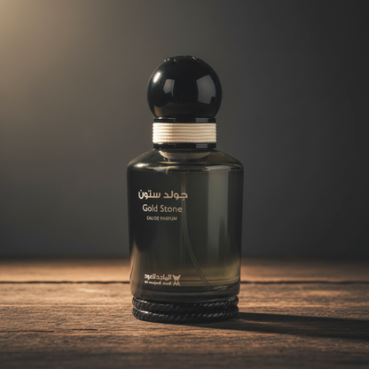 Gold Stone EAU DE PARFUM by Al Majed Oud — Three-quarter front angle