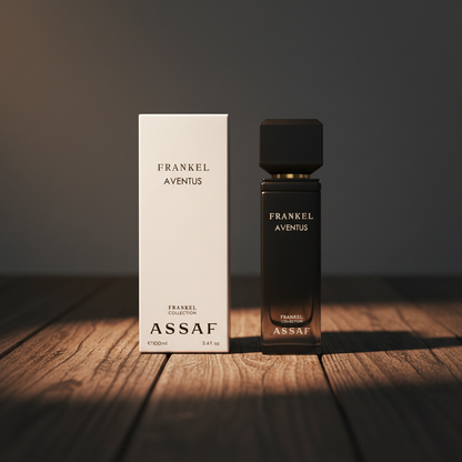 Frankel Aventus bottle and box packaging