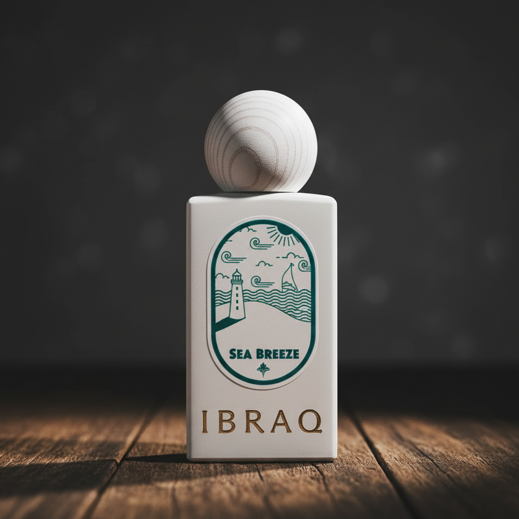 IBRAQ Summer Breeze perfume bottle close-up detail
