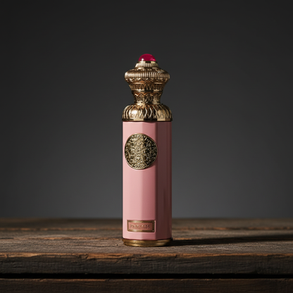 Pink Miss by Surrati Heritage Collection — Three-quarter front angle on dark wood surface