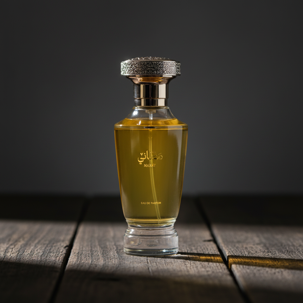 Ma'any EAU DE PARFUM — Hero front shot on dark wood surface