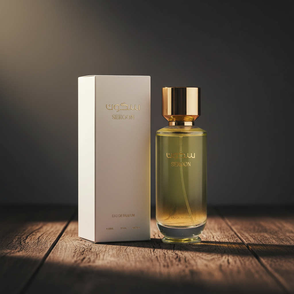 Sekoon Eau de Parfum bottle with white box packaging
