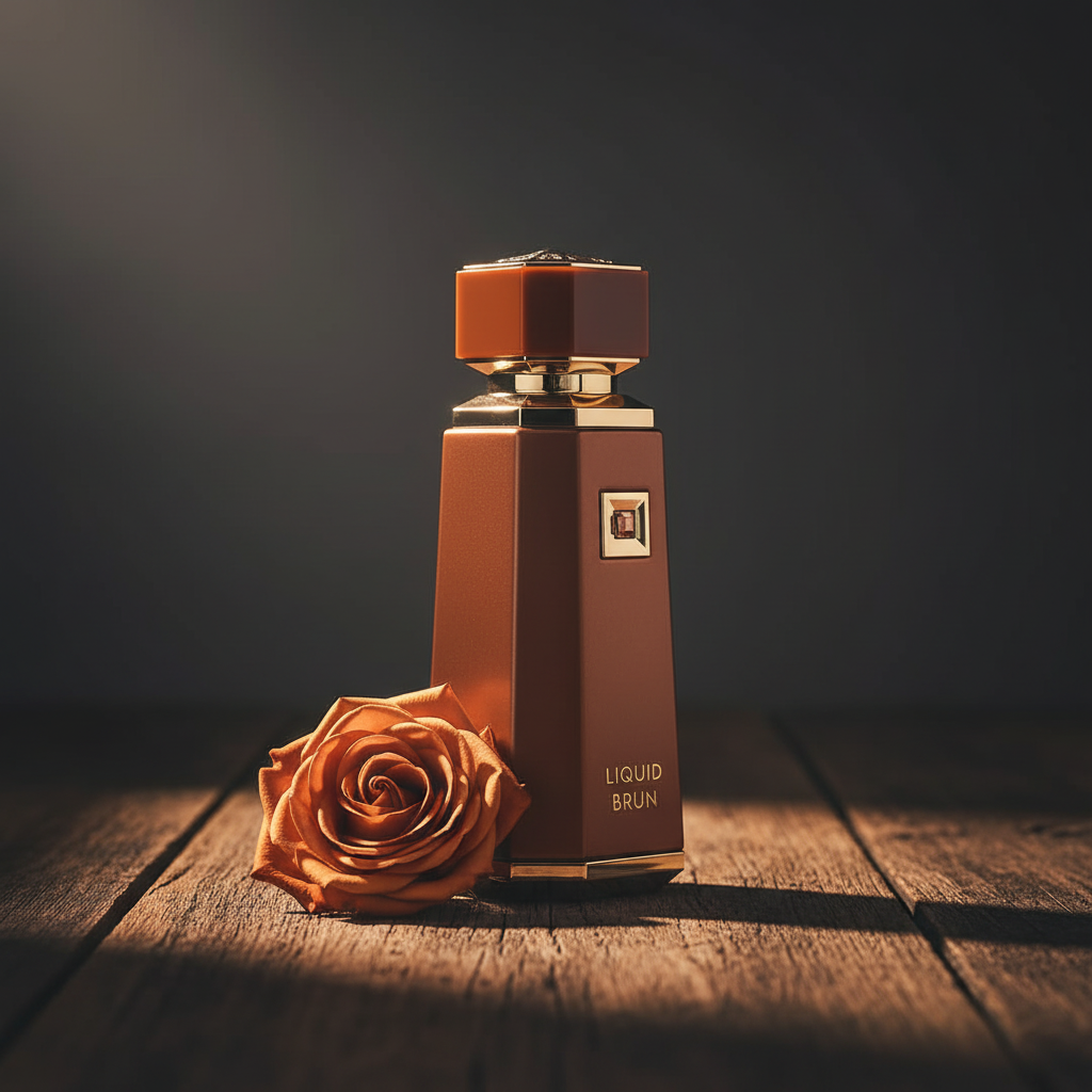 Liquid Brun by French Avenue — Lifestyle Shot with Rose