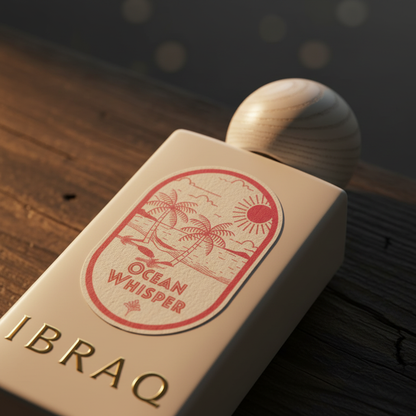 IBRAQ Summer Ocean perfume bottle close-up detail