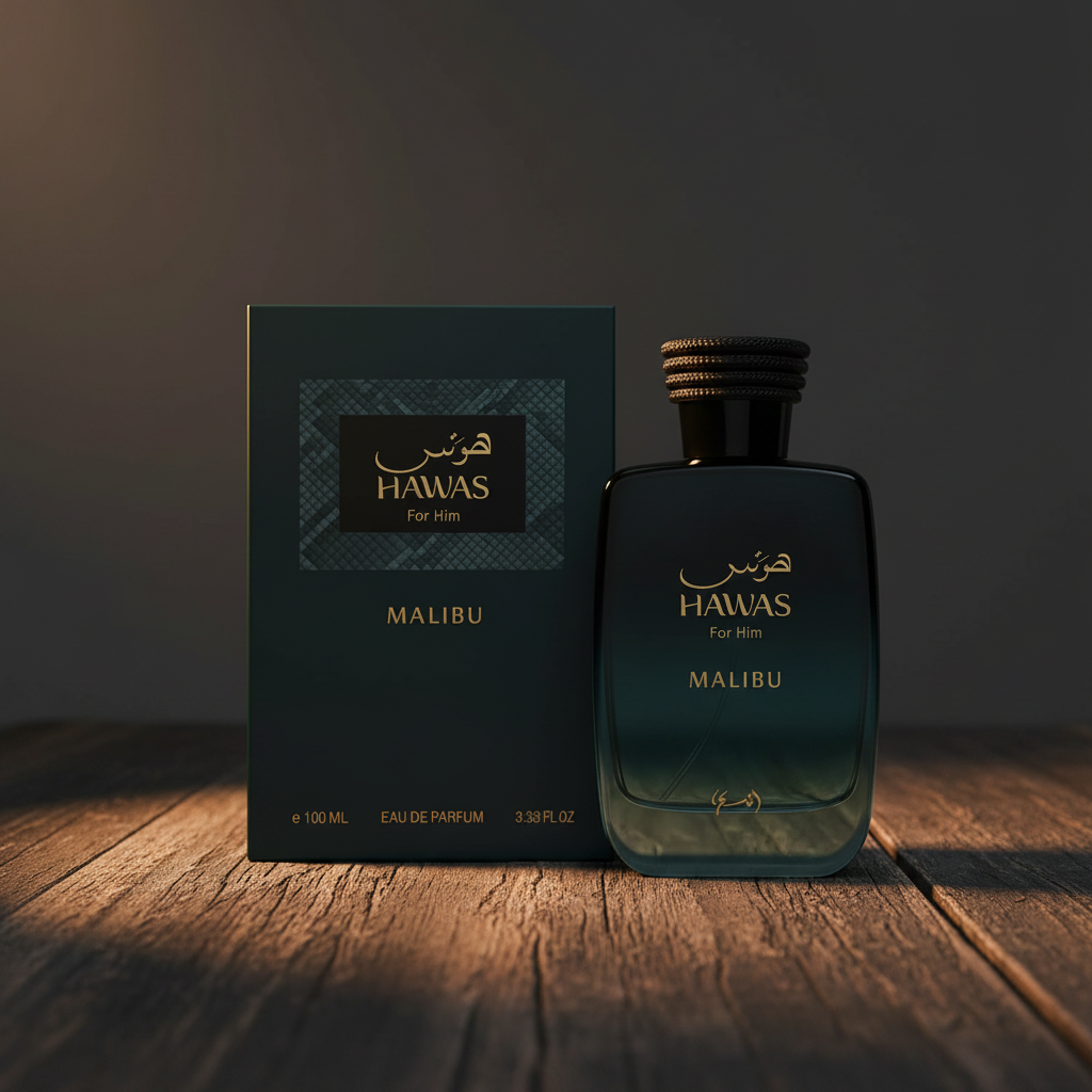 Hawas For Him Malibu — Box and Packaging Shot