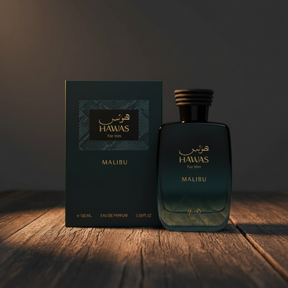 Hawas For Him Malibu — Box and Packaging Shot